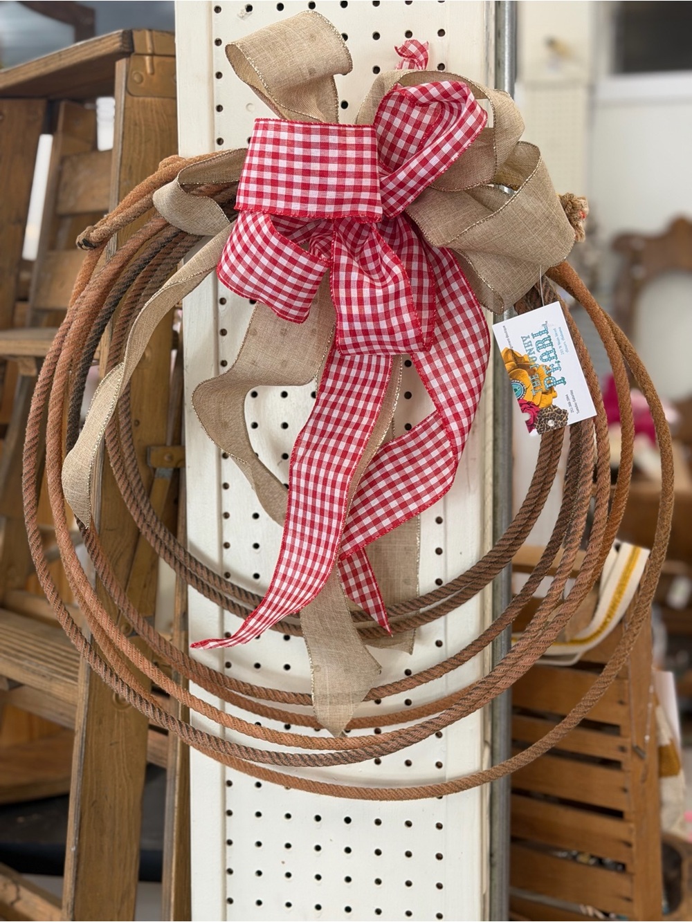 Real ranch rope. Real western charm. One-of-a-kind.